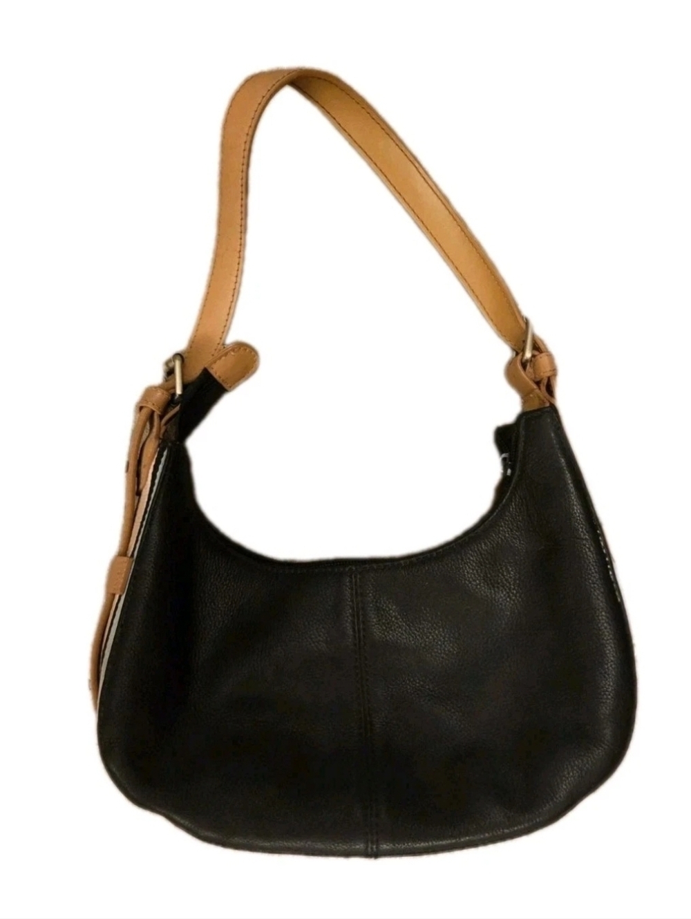 Franco Sarto Black Leather Y2K Vintag Purse Mini Shoulder Bag Minimalist  NEW